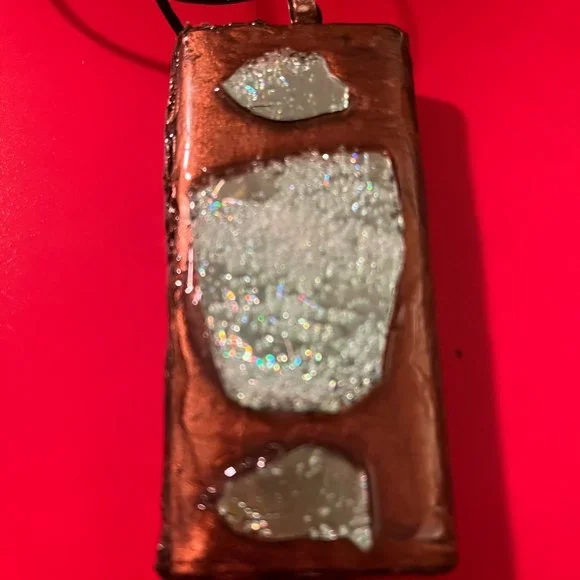 One of a Kind Seashell Boho Rare Unique Vintage Reversible Handmade Necklace - Picture 15 of 16